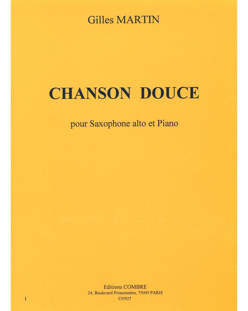 Chanson douce, alto de Denise Roger » Partitions pour saxophone