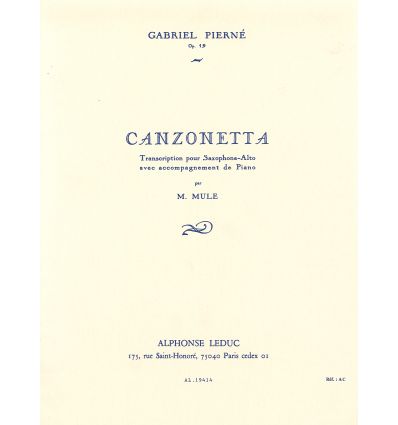 Canzonetta (Sax & piano)