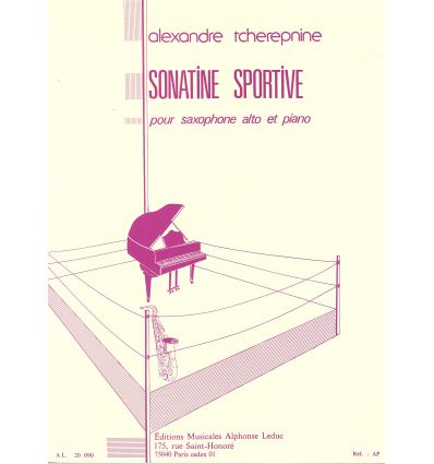 Sonatine sportive (sax alto & piano) CMF 2011: 3e ...