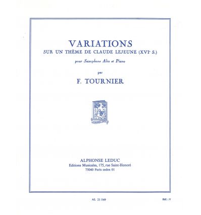 Variations sur un thème de Claude Lejeune (sax & p...