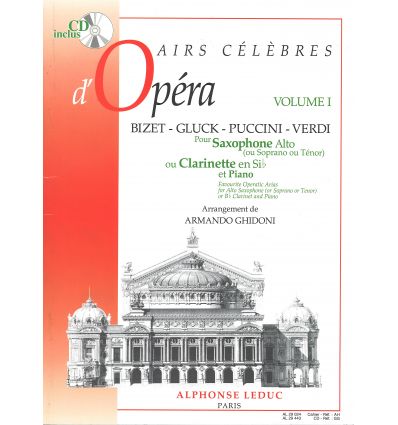 Airs célèbres d'opéras 1:sax alto(ou sop ou tén. o...