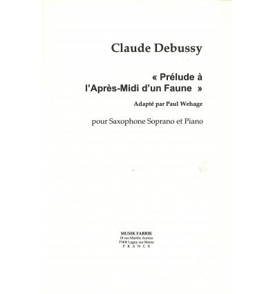 Prélude à L'Après-Midi d'un Faune (sax soprano et ...
