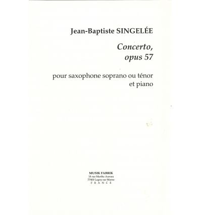 Concerto, Opus 57 for soprano or tenor saxophone a...