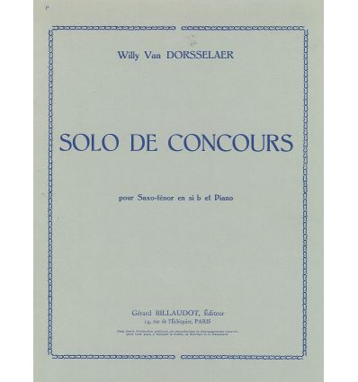 Solo de concours (Sax sib & piano)