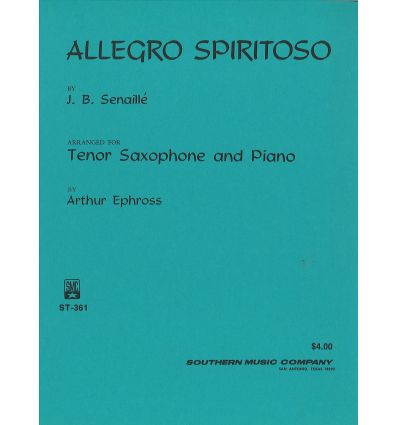 Allegro spiritoso (Version sax ten & piano)