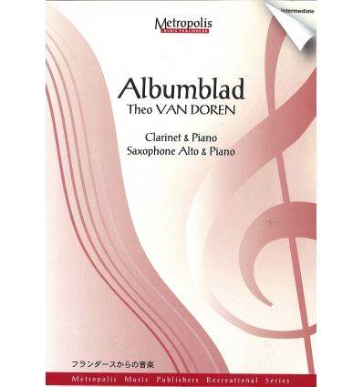 Albumblad (cl. sib ou sax sib ou alto & piano) ed....