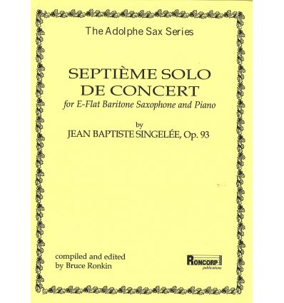 7e Solo de concert op.93 (baritone sax & piano, ed...
