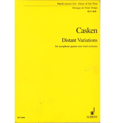Distant variations (4 sax & band) score (parts : o...