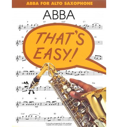 That's easy ! Abba for alto sax (+ accords)