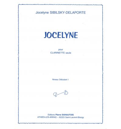 Jocelyne (niv. Débutant 1, Clar. seule)