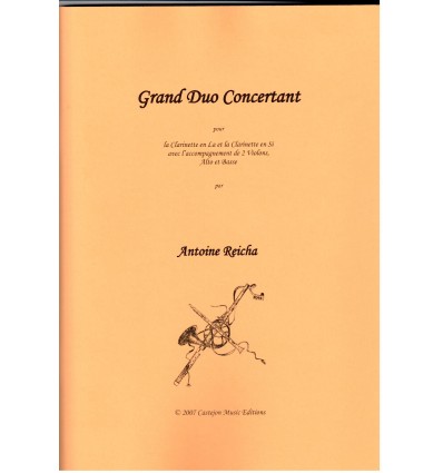 Grand duo concertant (cl. en la, cl. sib, 2 violon...