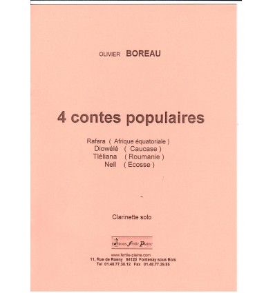 4 Contes populaires (cl. seule)CMF 2011 cl. basse,...