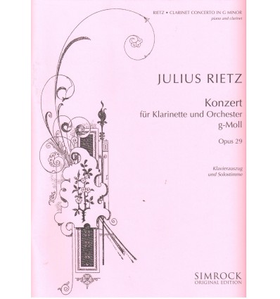 Konzert op.29 (red. cl & piano) Rietz, 1812-77, fr...
