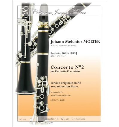 Concerto N°2 (version cl. en ré & piano,éd. I.M.D....