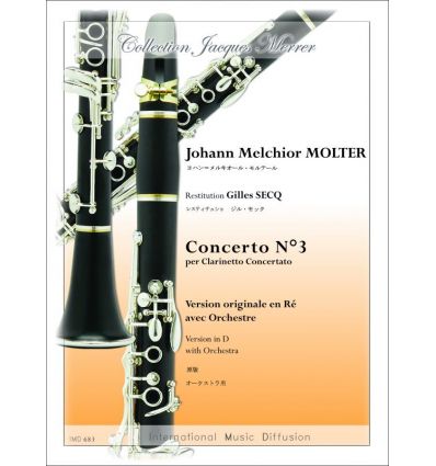 Concerto N°3 clar. en ré et orchestre, éd. IMD 201...