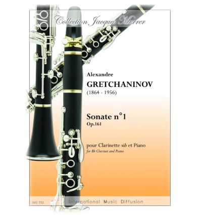 Sonate N°1 op.161 pour clarinette et piano. 1st ed...