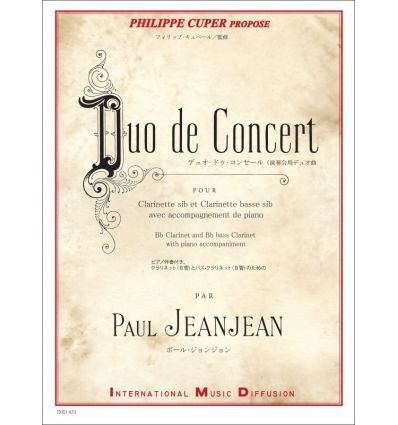 Duo de concert (clarinette sib, clarinette basse &...