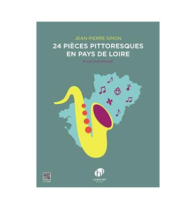 24 Pièces pittoresques en Pays de Loire (sax, 1er-2e cycle) ...