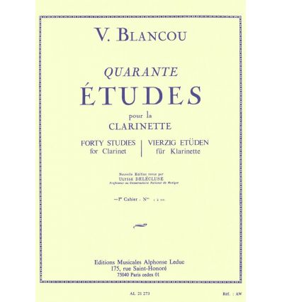 40 Etudes, 1er Cahier : 1 à 20 (ed. Leduc)