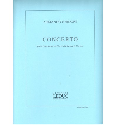 Concerto (réd. cl & piano) ancienne éd. : Pizzicat...
