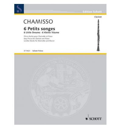 6 petits songes : 6 pieces faciles clarinette & pi...
