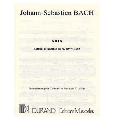 Aria (Version cl la & piano). Durand