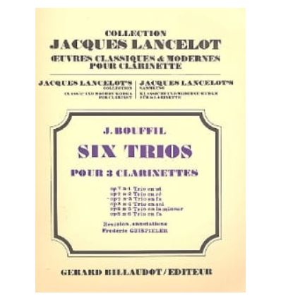 Six trios Op7 : trio n°1 en Ut