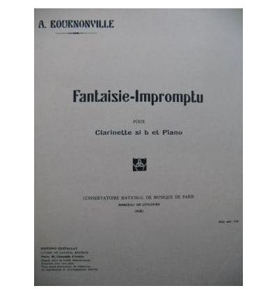 Fantaisie-Impromptu (clarinette et piano, solo de ...