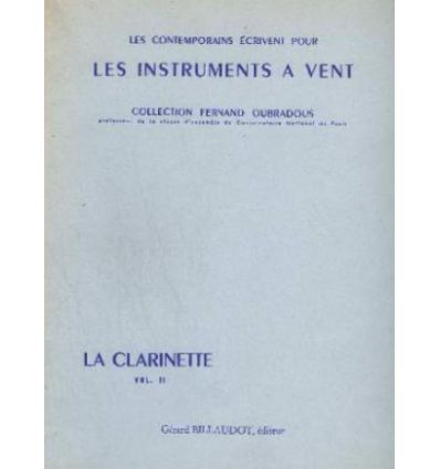 Les contemporains écrivent pour les instruments à vent - Clarinette Vol2