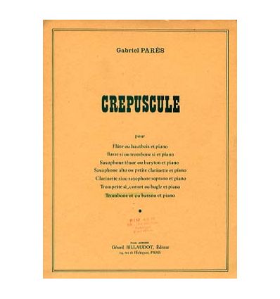 Crépuscule (Version cl. Sib ou sax sop & piano)