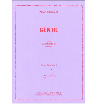 Gentil ((clarinette et piano, élémentaire 2) P3