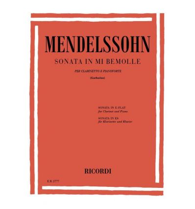 Sonate in Mi bemolle (cl & piano) ed. Ricordi