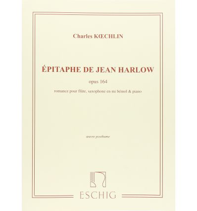 Epitaphe de Jean Harlow (Fl sax piano)