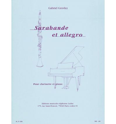 Sarabande et Allegro (clarinette et piano) CMF 201...