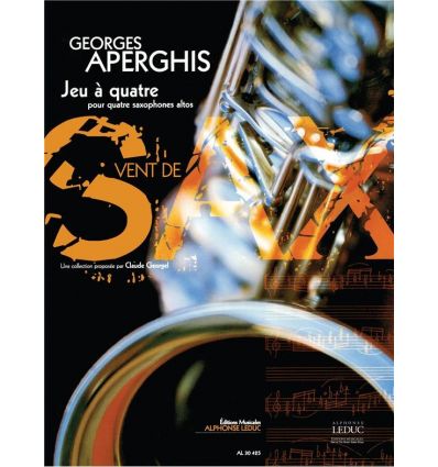 Aperghis Georges Jeu a Quatre 4 Alto Saxophones
