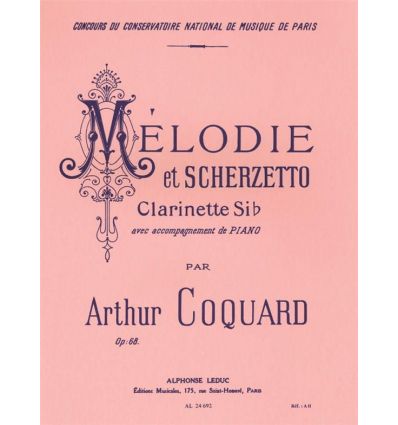 Mélodie et scherzetto (clarinette et piano, solo d...