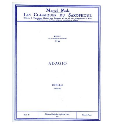 Adagio (arr. sax alto et piano)