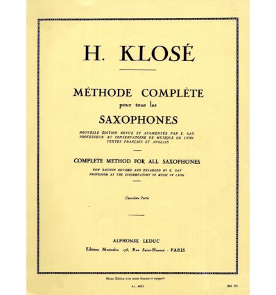 Méthode complète pour tous les saxophones Vol.2
