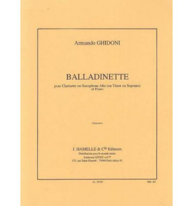 Balladinette (Cl ou sax alto/ten/sop & piano) CMF ...