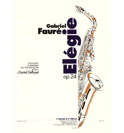 Elégie op.24 (arr. saxophone et piano)