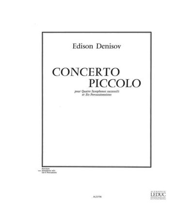 Concerto piccolo (4 sax successifs & 6 perc): Sax ...