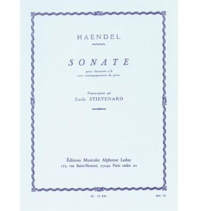 Sonate (FFEM 1999, Moyen 1) cl & pno, ed. Leduc