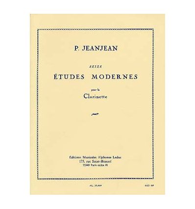 16 Etudes modernes, ed. Leduc
