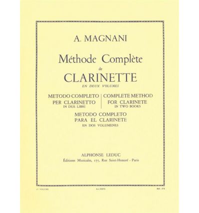 Méthode complète de clarinette Vol.1