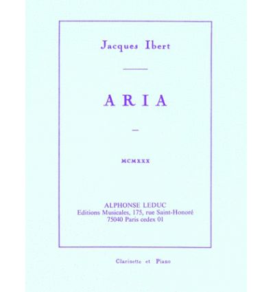 Aria (Version cl sib & piano)