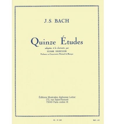 15 Etudes (clarinette)(from Partitas and Sonatas f...