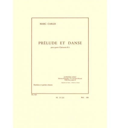 Prelude et danse (4 cl. sib)