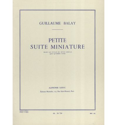 Petite suite miniature ds le style XVIIIe :Quintet...