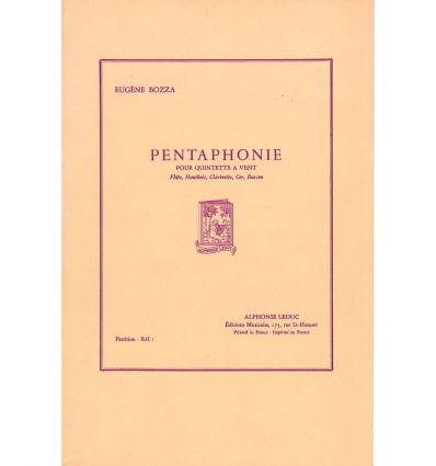 Pentaphonie (Quintette à vent) : Partition