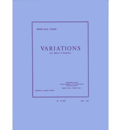 Variations (4 sax SATB) part. & parties